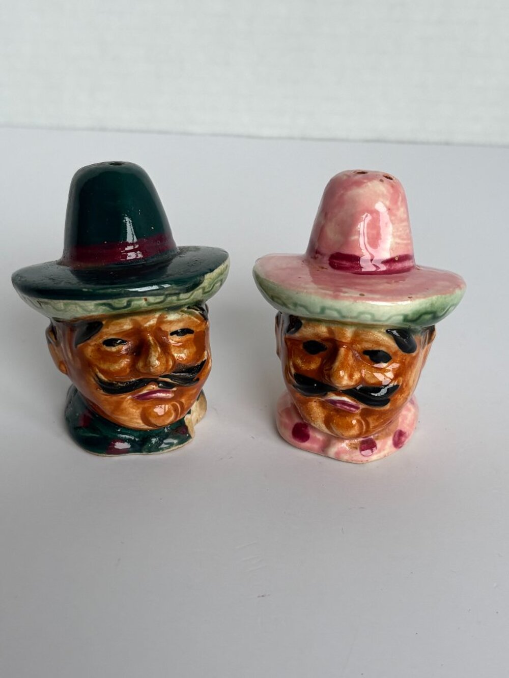Ceramic Spanish/Mexican Men Salt and Pepper Shakers